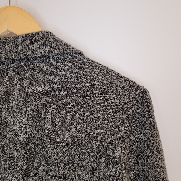 Grey Knit Dress Barn Cardigan (Large) - Picture 10 of 14